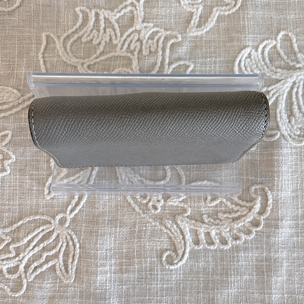 Coach Crossgrain Leather Medium Grey Bifold Wallet - Picture 6 of 15